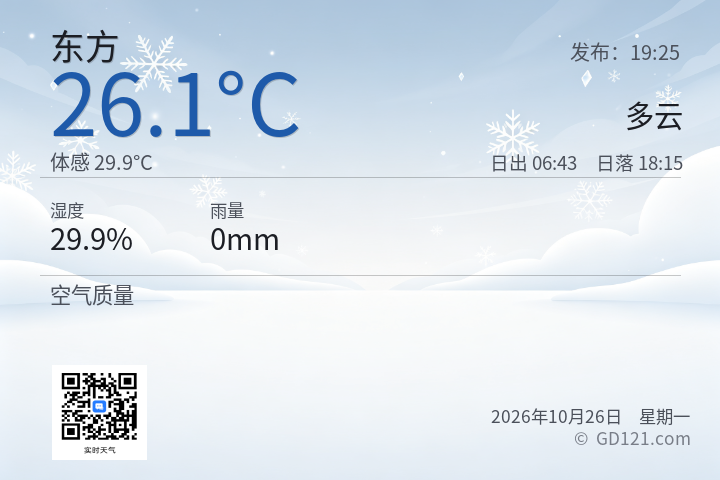 东方天气预报图片