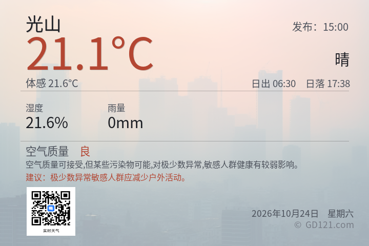 光山天气预报图片