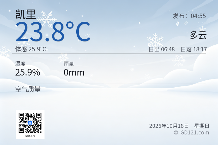 凯里天气预报图片