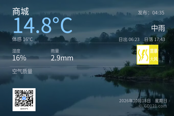商城天气预报图片
