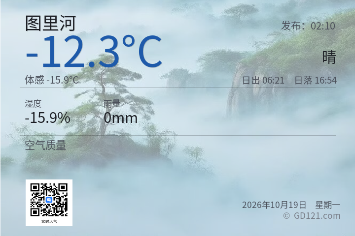 图里河天气预报图片