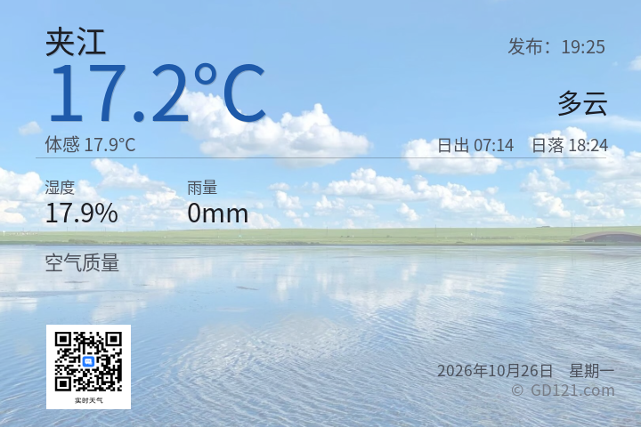 夹江天气预报图片