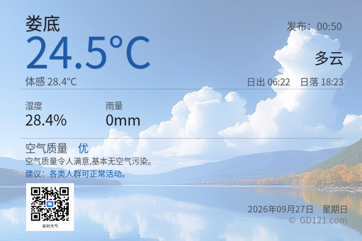 娄底天气预报图片