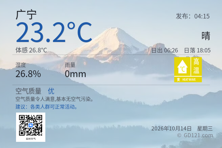 广宁天气预报图片