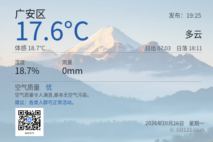 广安区天气预报图片