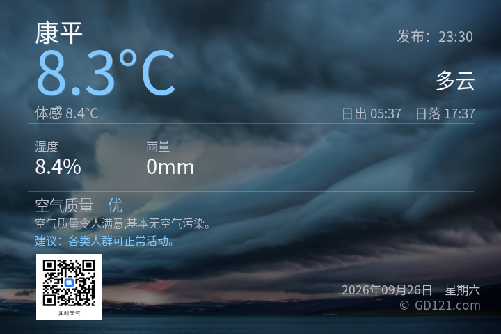 康平天气预报图片
