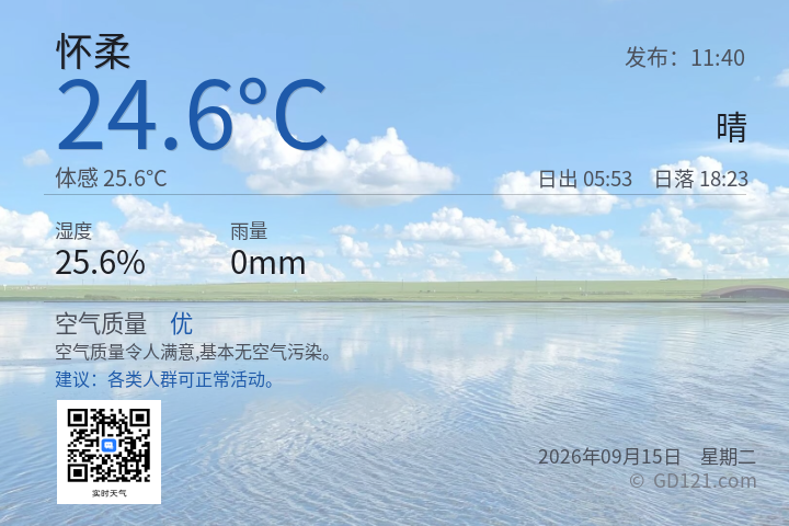 怀柔天气预报图片