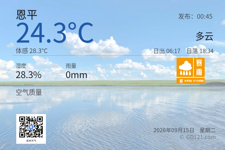 恩平天气预报图片
