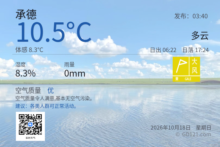 承德天气预报图片