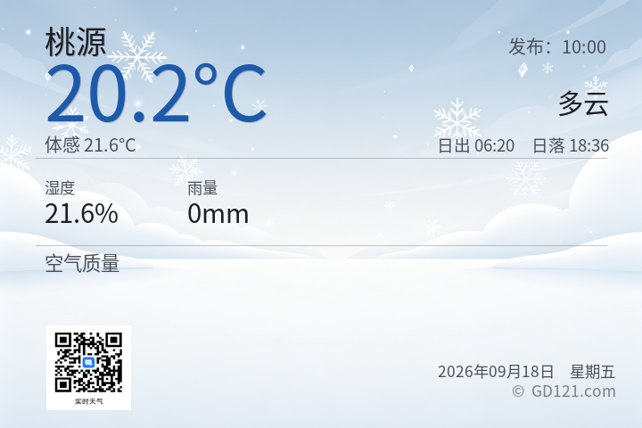 桃源天气预报图片