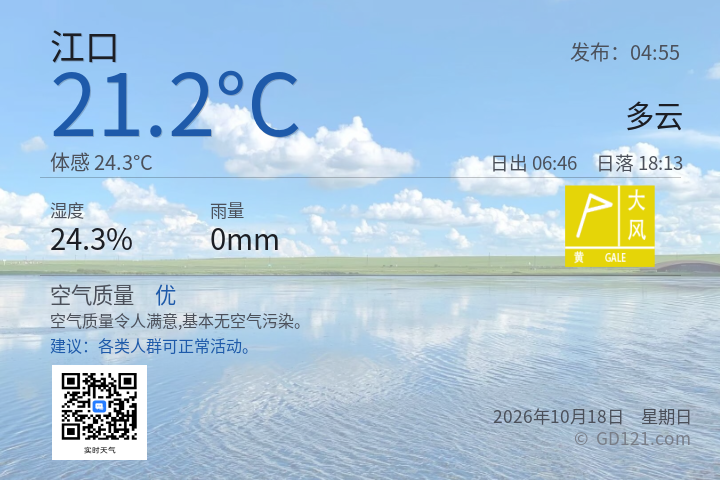 江口天气预报图片