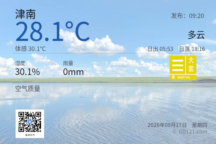 津南天气预报图片