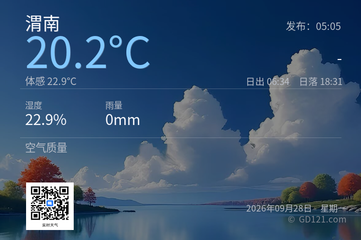 渭南天气预报图片