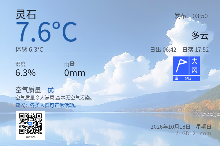 灵石天气预报图片