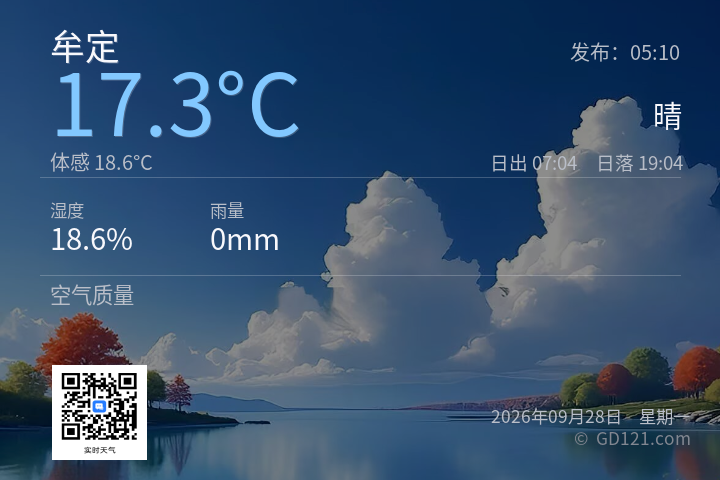 牟定天气预报图片