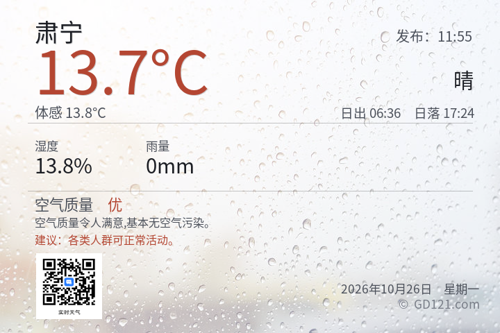 肃宁天气预报图片
