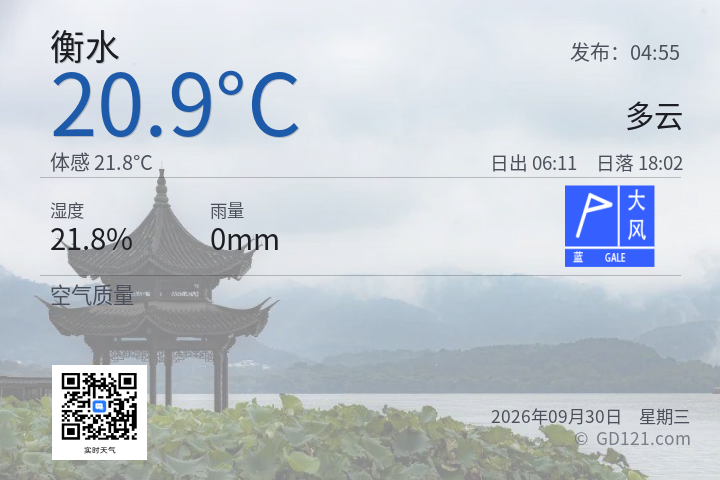 衡水天气预报图片
