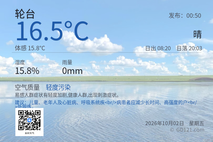 轮台天气预报图片