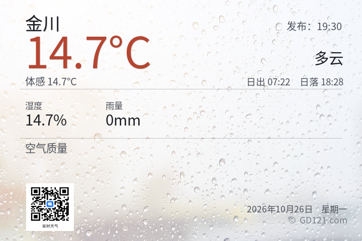 金川天气预报图片