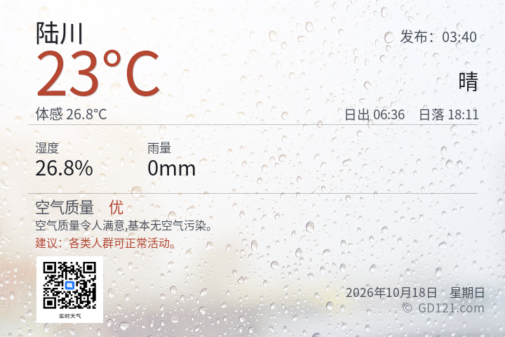 陆川天气预报图片