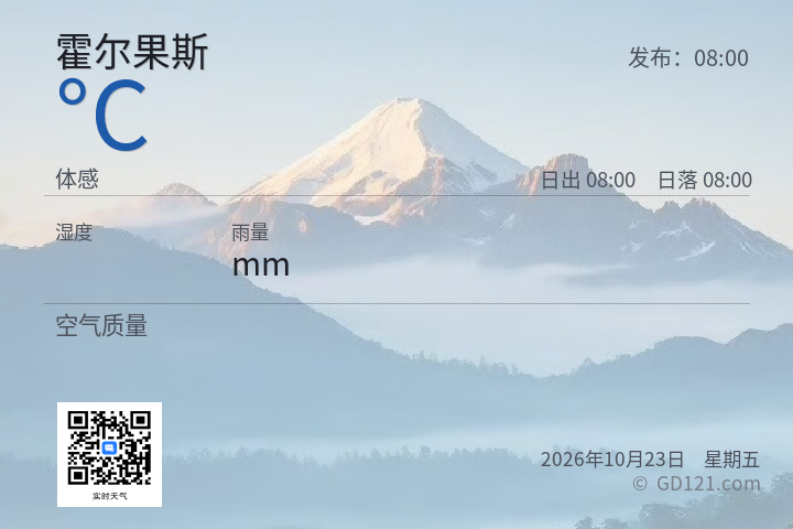 霍尔果斯天气预报图片