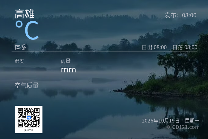 高雄天气预报图片