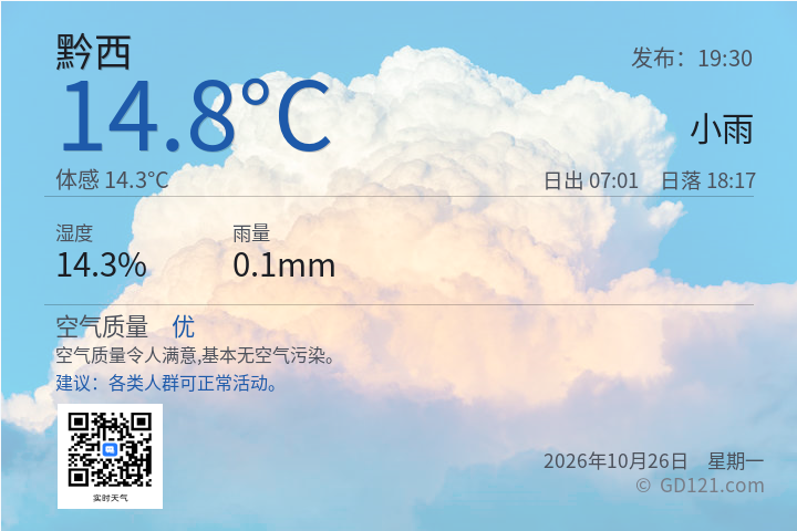 黔西天气预报图片