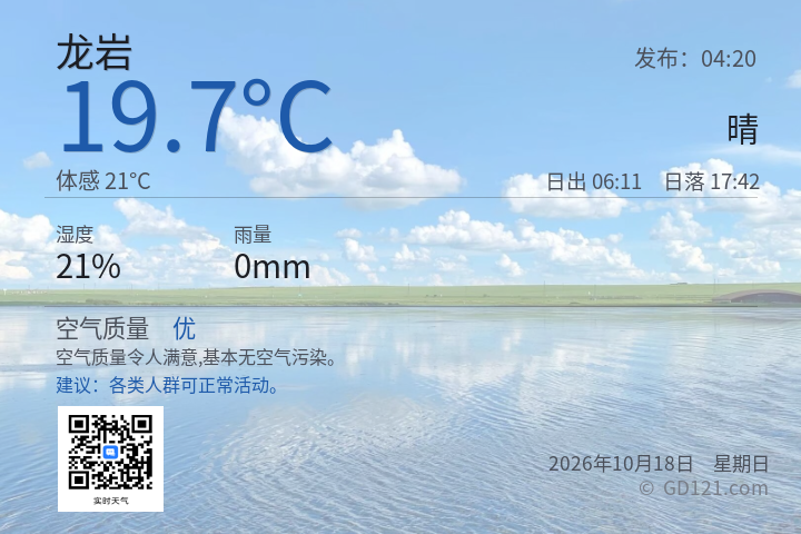 龙岩天气预报图片